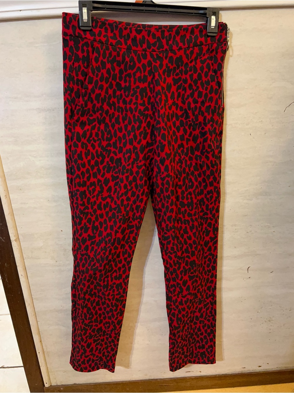 Zara basic high-rise cropped skinny stretch pants